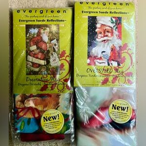 Festive Holiday House Flags